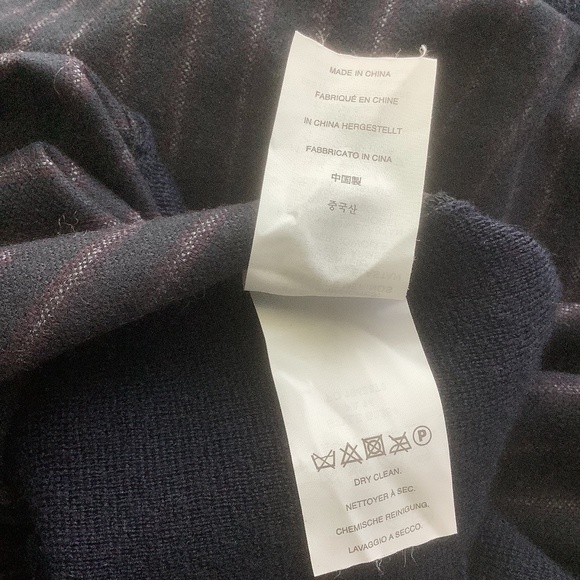 J. Crew Asymmetrical Zip Stripe Navy Sweater XS - Picture 12 of 16